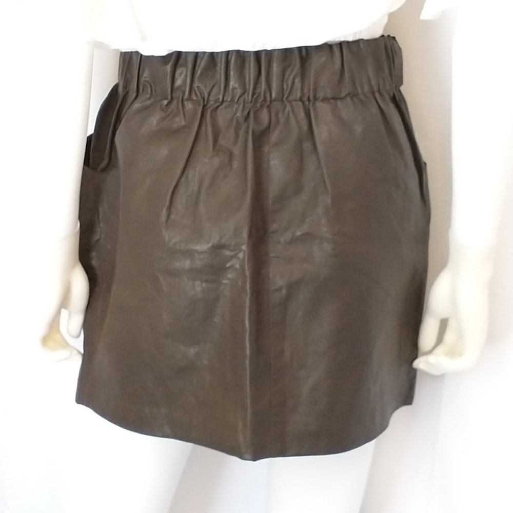 Zara Faux Leather Skirt - Picture 4 of 8